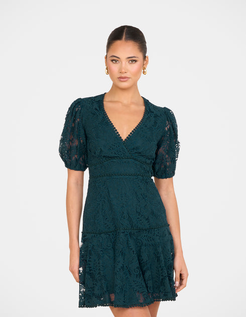 Ellaria Puff Sleeve Mini Dress